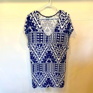 Threads 4 Thought mixed print oversized fit midi dress